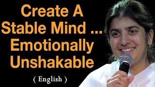 Create A Stable Mind ... Emotionally Unshakable Part 1 BK Shivani At Wellington New Zealand