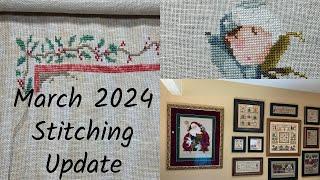 MARCH 2024 stitching updates NEW NEEDLEWORK STAND Stitching Stars with Vonna The Twisted Stitcher