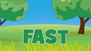 03  Fast Slow Song   Adjectives Song for Kids