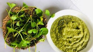 Brahmi leaves chutney  Thimare chutney  ತಿಮರೆ ಚಟ್ನಿ mangalore style brahmi chatni