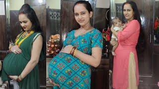 Pregnancy Belly Transformation in Third Trimester week by weekPregnancy belly transformation