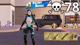 78 Elimination DOMINO X-Men Solo Vs Squads Zero Build Gameplay Fortnite Chapter 5 Season3