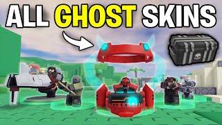 Every NEW GHOST Skin Showcase.. BEST SKIN SERIES..?  Roblox Tower Defense X