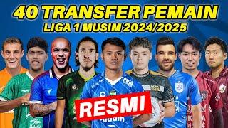 RESMI REKAP 40 TRANSFER PEMAIN LIGA 1 TERBARU - LIGA 1 20242025  PART 1