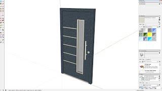 SketchUp Tutorial How to model a door using SketchUp