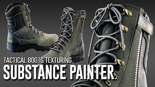 Texturing Tactical Boots In Substance Painter