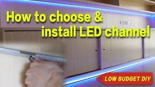 How to choose LED channel - Muzata aluminum channel installation DIY guide 2019