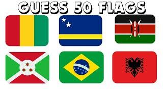Can you name these 50 FLAGS under time pressure⏳?? #flagschallenge