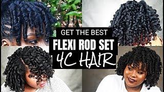 HOW TO GET THE BEST FLEXI ROD SET FOR 4C 4B KINKY COILY HAIR EVERY TIME  Bubs Bee