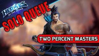 Solo Queue Two Percent Masters  Heroes of the Storm Gameplay