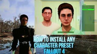 How to install any modded character preset Fallout 4