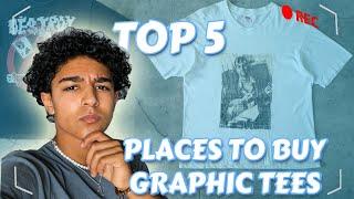 Top 10 Places To Buy Graphic Tees  Mens Streetwear & Fashion