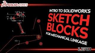 Intro to Solidworks Sketch Blocks for Mechanical Linkage  Motorcycle Swingarm Linkages