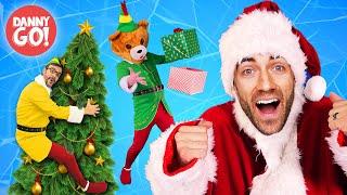 Santa Freeze Dance ️  Danny Go Christmas Songs for Kids