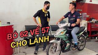 Bất ngờ khi tìm hiểu lý do đang chơi 62zz mà xuống 57 của chủ xe Ex135 4s ctđ