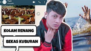 KOLAM RENANG ANGKER BEKAS KUBURAN  Chat Story Horror Indonesia #TERSERAM