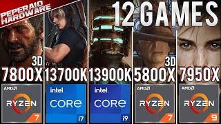 Comparativo RYZEN 7 7800x3D vs I7 13700K I9 13900K R7 5800x3D R7 7700x 1080p & 1440p