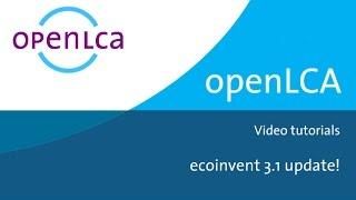 Tutorial ecoinvent 3.1 Update in openLCA Nexus