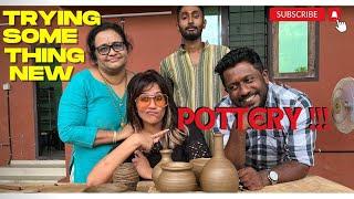 Trying something new  Pottery Ranjini Haridas Vlogs