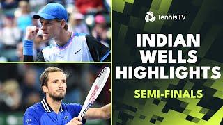 Sinner vs Alcaraz Medvedev vs Paul  Indian Wells 2024 Semi-Final Highlights