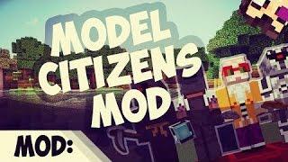 Обзор модов Minecraft #97 Model Citizens Mod 1.7.10 - Застыл в неподвижности =