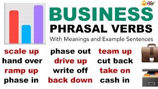 35 Important BUSINESS PHRASAL VERBS Spoken in Daily English Conversation meanings + sentences