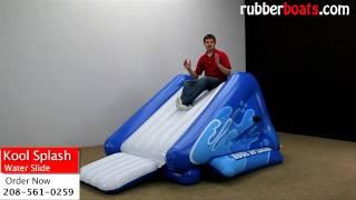 Intex Kool Splash Inflatable Water Slide Video Review by Rubber Boats