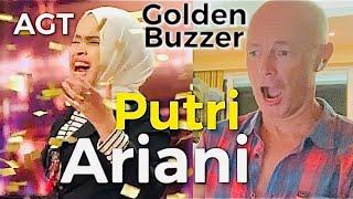 Putri Ariani gets the Golden Buzzer AGT Opera Singer REACTS