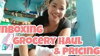 UnboxingGrocery haul with pricing Gaano kadami ang 3thousand na mga Paninda