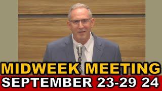 Midweek Meeting for this Week September 23-29 2024 United States