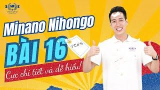 Ngữ pháp Minna 1 - Bài 16 - Học Tiếng Nhật Minna No Nihongo 1  Học tiếng nhật cơ bản N5 miễn phí