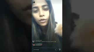  Bad word talking Model girl insta live  Tamil hot aunty hot saree hot face expression mallu aunty