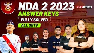 NDA 2 2023 Answer Key  Fully Solved Question Paper  Expected Cut Off  03 September 2023
