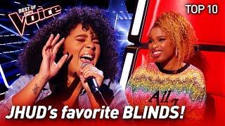 TOP 10  JHUDs favorite Blind Auditions EVER in The Voice