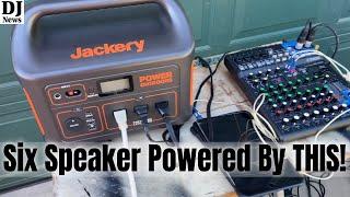 How Long Can A Jackery Explorer 880 Home Depot Version Power Four Subs and Two Top Speakers