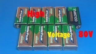 High voltage from 9v battery  Amazing idea 2018