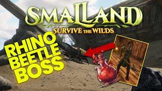 Rhino Beetle BOSS FIGHT Location Weaknesses - Smalland Survive The Wilds