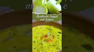 Kohlrabi Kartoffel Suppe mit Sahne einfaches Rezept