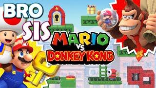 2-Player Mario vs Donkey Kong is HILARIOUS *Bro and Sis Playthrough* New Nintendo Switch Game