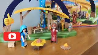 Playmobil Christmas Nativity Set Unboxing and setting up the Playmobil 9494 by Twins O and A