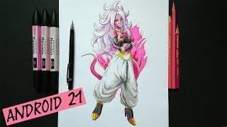 Drawing ANDROID 21  Dragon Ball FighterZ