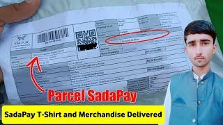 SadaPay T-Shirt Delivered  How i get SadaPay Tshirt and Merchandise  SadaPay Parcel Unboxing