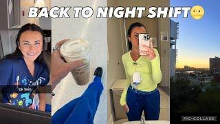 FIRST 3 NIGHT SHIFTS  adjusting to new routine sleep struggles meal prep lashes