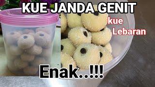 RESEP KUE JANDA GENIT PALING MUDAH DAN SIMPEL  MENU KUE LEBARAN