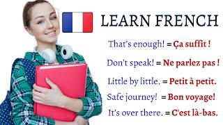 Learn IMPORTANT FRENCH Sentences Phrases and pronunciations for Everyday life Conversations