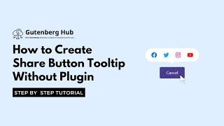 How to Create a Share Button Tooltip in Gutenberg  WordPress Tips and Tricks