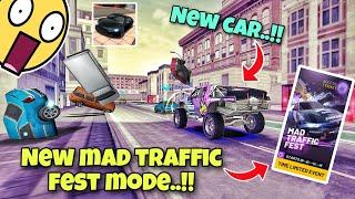 New mad traffic fest modeNew carExtreme car driving simulator new update