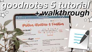 GoodNotes 5 Tutorial + Walkthrough  iPad Pro