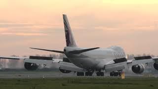 Boeing 747-8 Freighter Qatar Cargo At Schiphol Amsterdam AMS