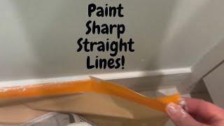 How to Paint Sharp Straight Lines against Trim Cabinetry Ceilings and More - Spencer Colgan